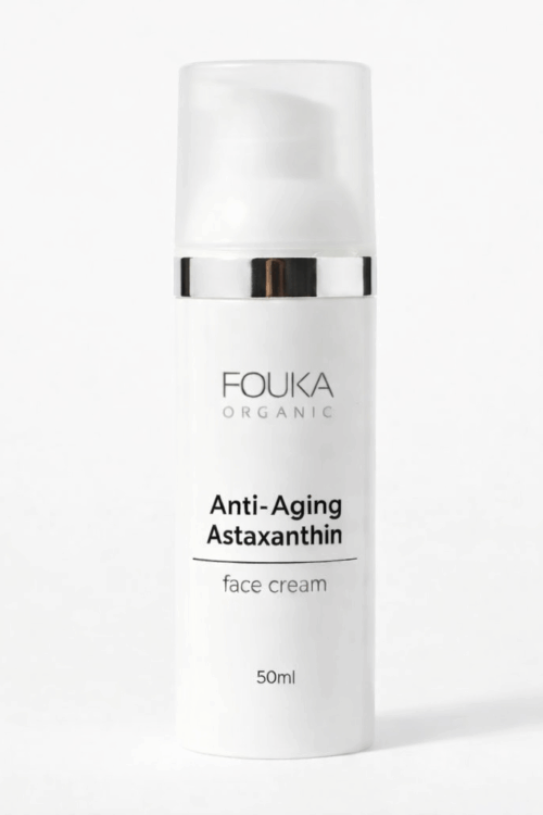 Fouka Anti-Aging Face Cream With Astaxanthin Κρέμα Αντιγήρανσης Με Ασταξανθίνη & Υαλουρονικό Προστασία από το οξειδωτικό στρες. 50ml