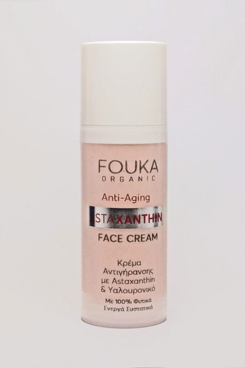Fouka Anti-Aging Face Cream With Astaxanthin Κρέμα Αντιγήρανσης Με Ασταξανθίνη & Υαλουρονικό 30ml