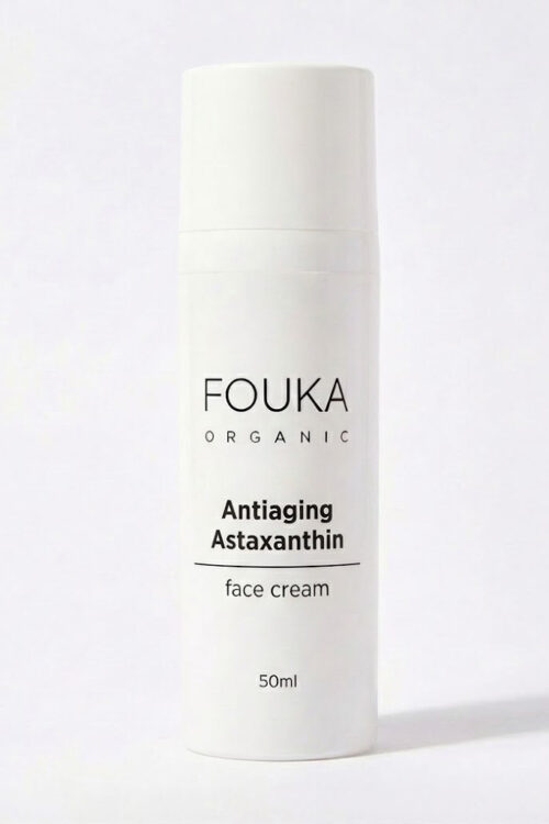 Fouka Anti-Aging Face Cream With Astaxanthin Κρέμα Αντιγήρανσης Με Ασταξανθίνη & Υαλουρονικό Προστασία από το οξειδωτικό στρες , για άτονες επιδερμίδες. 50ml