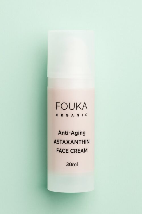 Fouka Anti-Aging Face Cream With Astaxanthin Κρέμα Αντιγήρανσης Με Ασταξανθίνη & Υαλουρονικό Προστασία από το οξειδωτικό στρες , για άτονες επιδερμίδες. 30ml
