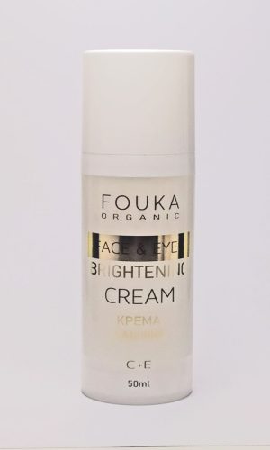 Fouka Face And Eyes Brightening C&E Cream Ascorbyl Glucoside & Vitamin E 50ml – Κρέμα Λάμψης Προσώπου Ματιών Με Βιταμίνες C+E