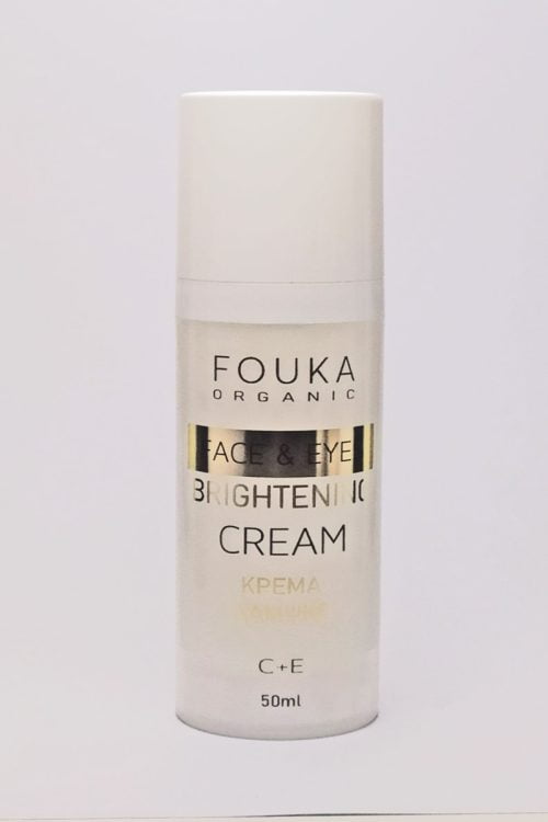 Fouka Face And Eyes Brightening C&E Cream Ascorbyl Glucoside & Vitamin E 50ml – Κρέμα Λάμψης Προσώπου Ματιών Με Βιταμίνες C+E