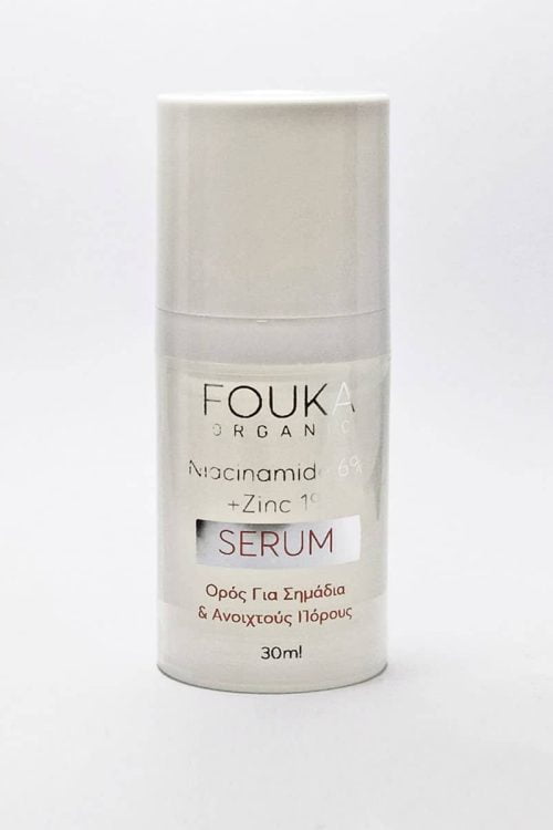 Fouka Niacinamide 6% + Zinc 1% Serum – Ορός για πρόληψη ακμής και ανοιχτών πόρων 30ml