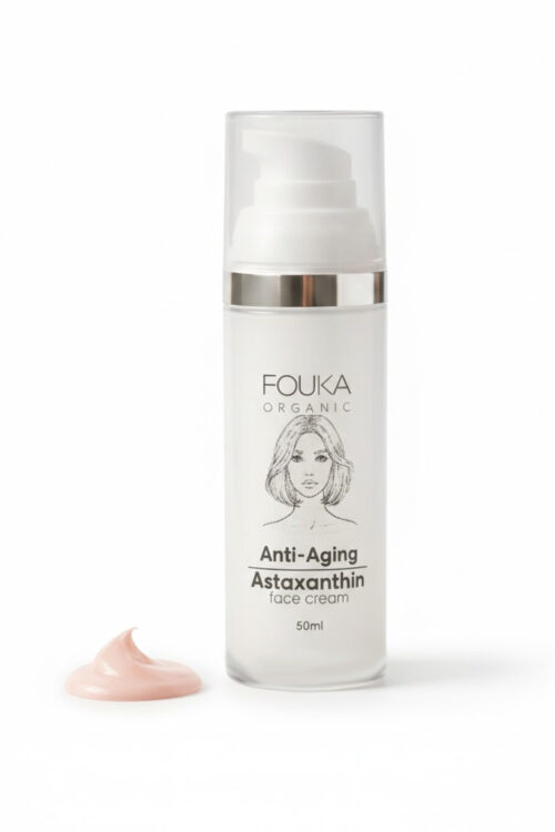 Fouka Anti-Aging Face Cream With Astaxanthin Κρέμα Αντιγήρανσης Με Ασταξανθίνη & Υαλουρονικό Προστασία από το οξειδωτικό στρες. 50ml