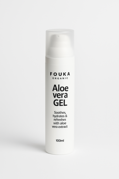Fouka Aloe Vera Gel Τζελ 100% Βιολογικής Αλόης χωρίς άρωμα 100ml