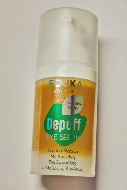 Fouka Depuff Eye Serum 30ml – Σέρουμ Ματιών Με Καφεΐνη Για Σακούλες Και Μαύρους Κύκλους
