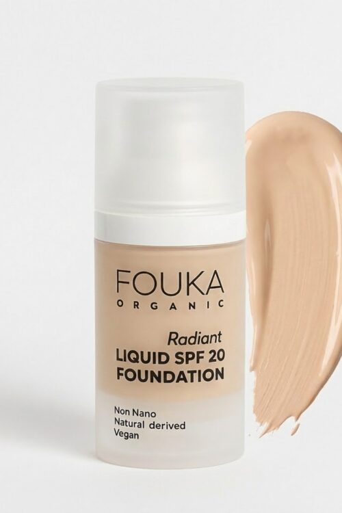Fouka Liquid Foundation Radiant SPF20 Non Nano 100% Natural – Λαμπερή, Φυσική Εμφάνιση 15ml