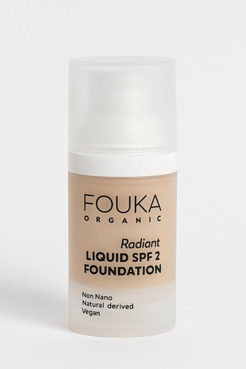Fouka Liquid Foundation Radiant SPF20 Non Nano 100% Natural – Λαμπερή, Φυσική Εμφάνιση 15ml
