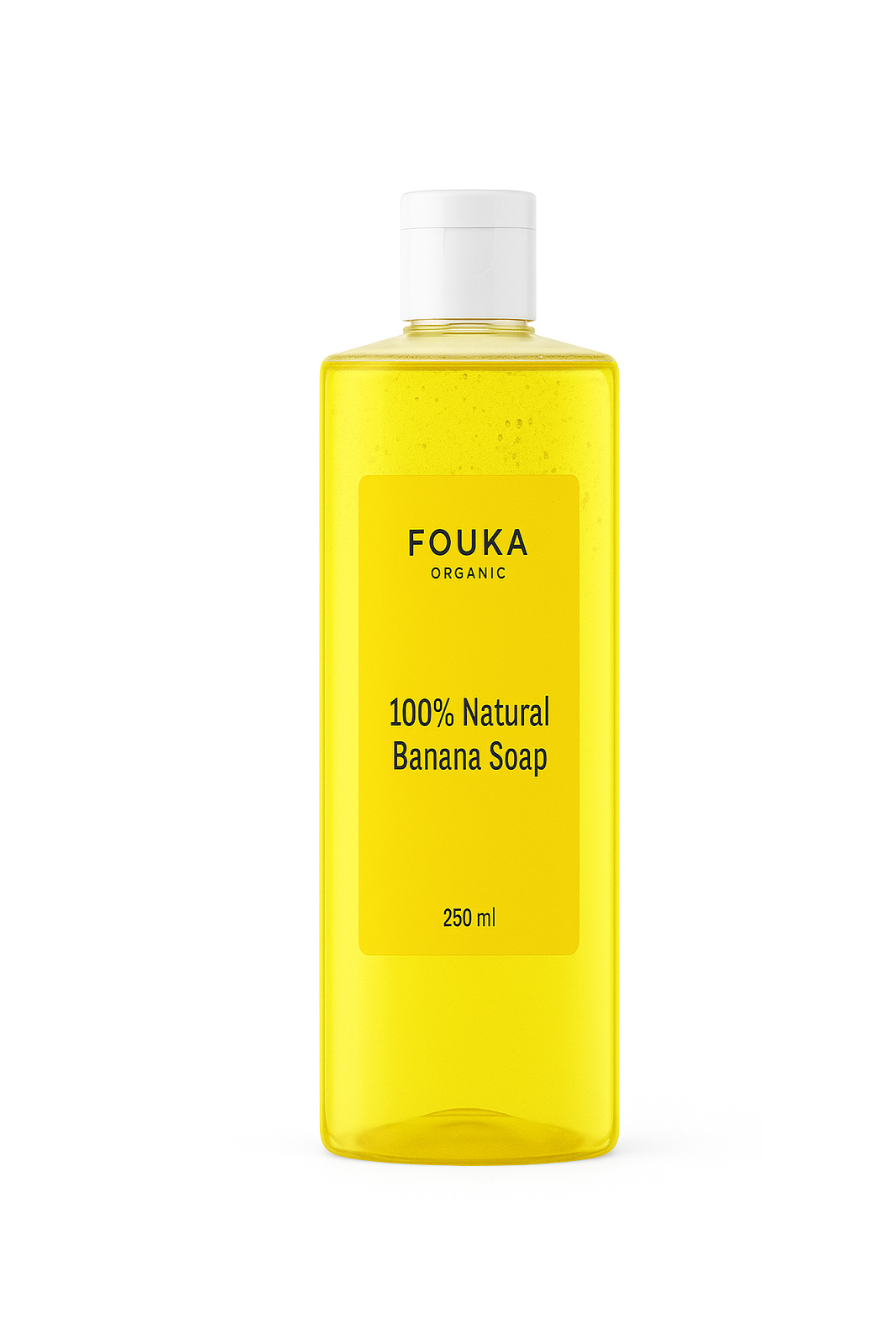 Fouka Banana Soap– 100% Φυτικό Σαπούνι με εκχύλισμα μπανάνας Για Δέρμα & Μαλλιά 250ml