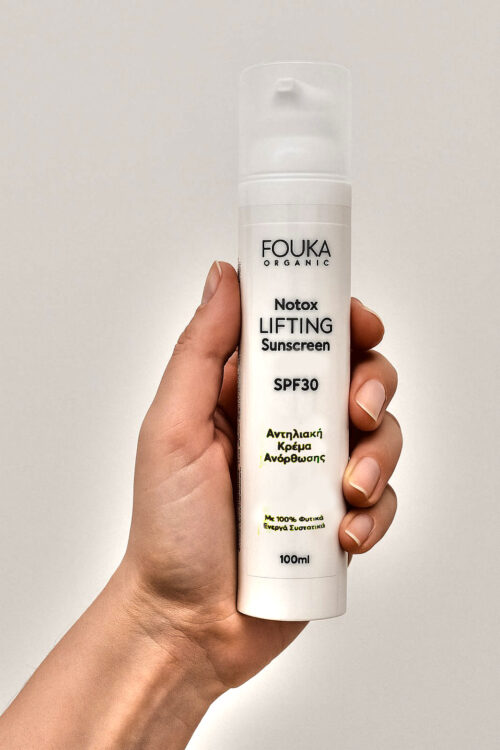 Fouka Notox Lifting Sunscreen SPF30 – Αντηλιακή Κρέμα Ανόρθωσης & Σάρωσης ελεύθερων ριζών 100ml