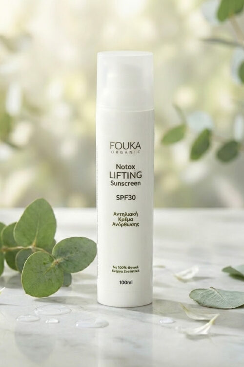 Fouka Notox Lifting Sunscreen SPF30 – Αντηλιακή Κρέμα Ανόρθωσης & Σάρωσης ελεύθερων ριζών 100ml