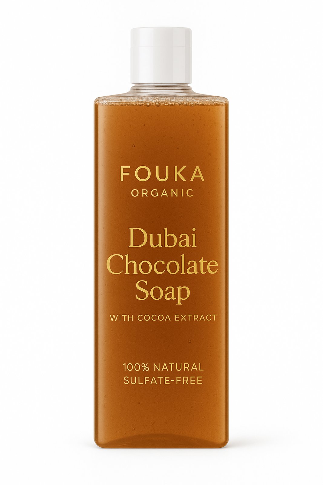 Fouka Dubai Chocolate Soap 100% Φυτικό Σαπούνι με εκχύλισμα κακάο 250ml