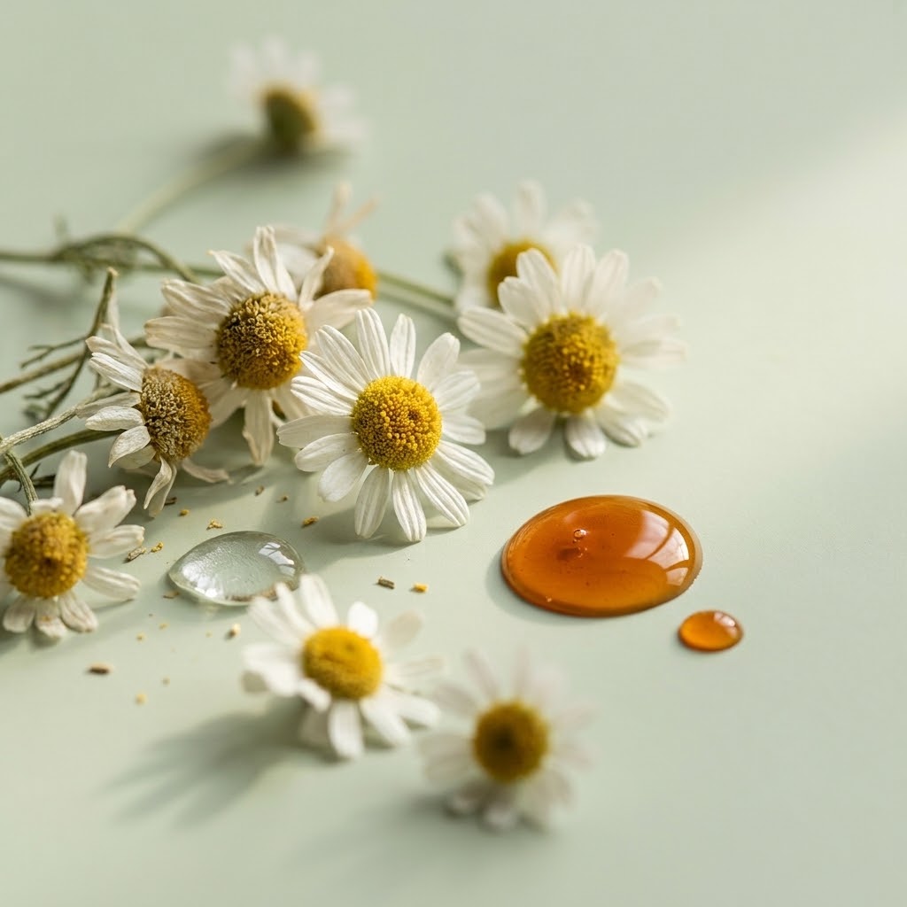 Μακροσκοπικό κάδρο με φυτικά υλικά — Fouka 100% Natural Waterless Chamomile Soap