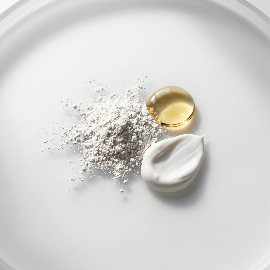 Μακροσκοπικό κάδρο με φυτικά υλικά — Fouka 100% Natural Non Nano Sunscreen broad